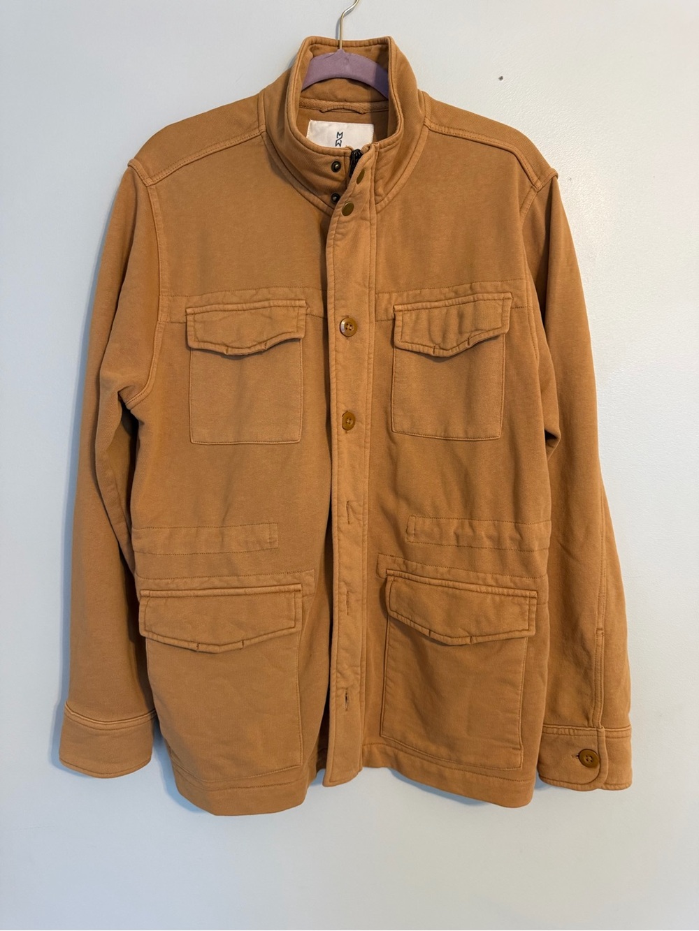 Mutual Weave Utility Field Jacket Medium Camel Cotton Chore Barn Workwear